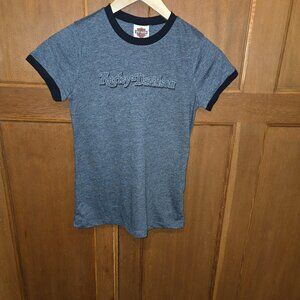Harley Davidson Women's Short Sleeve T-Shirt Size M Grey and Black Las Vegas NV